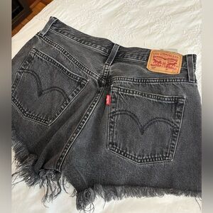 Levi's Women's Dark Gray Jean Shorts